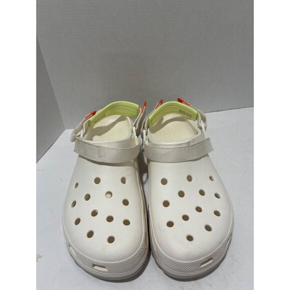 Crocs Classic Hiker Clog White neon straps Platform Shoes Comfort men\'s size 13 main image 7
